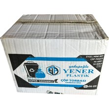 Yener Mini Küçük Boy Çöp Torbası Poşeti - 2 Kat - Beyaz - 10 Litre - 40X50 Cm. - 40 Adetlik 50 Rulo