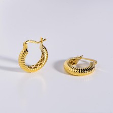 goldkupe 14 Ayar Italyan Halka Altın Küpe 3,15 gr