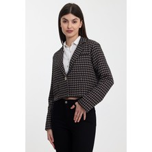 Alexander Gardi Alexandergardı Desenli Crop CEKET(B24-21401)