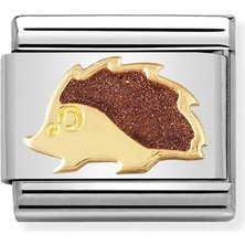 Nomination Composable Classic Dekoratif Link - Hayvanlar - Kirpi - (41 Hedgehog) 18K Altın