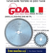 Gda Marka Italya Mdf-Sunta Daire Testere Veçizici Ile Takım 300X96-125X24