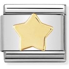 Nomination Composable Classic Dekoratif Link - Eğlence - Yıldız - (17 Star) 18K Altın