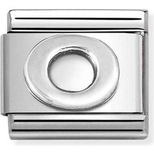 Nomination Composable Classic Dekoratif Link - Harfler - O - (15 O) 925 Gümüş