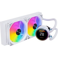 Archon Forza 240MM A-Rgb Cpu Soğutucu Sıvı Soğutma Sistemi Beyaz ( Sıcaklıkgöstergeli)