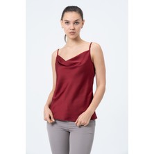 Shahiqa Degaje Yakalı Saten Yüzeyli Şık Bluz