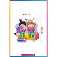 Nova Noook Çocuk Odası Anaokulu Kitap Okuma Sticker Etiket (STICKER-00032)