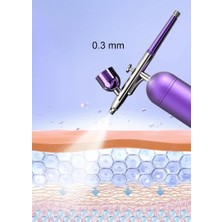 Mingming Shop Yeşil Stil Kompresörlü Airbrush Yüz Bakımı Airbrush Çivi Kek Dövme Makyaj Boya Püskürtme Tabancası Hava Püskürtme Oksijen Enjektörü Hava Fırça Seti (Yurt Dışından)