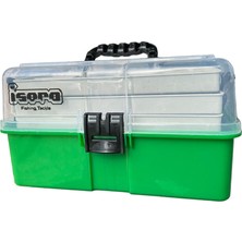 İsora 14 Gözlü Yeşil Balıkçı Kutusu