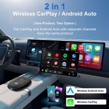 Apera NR57 Kablosuz Apple Carplay ve Android Auto Adaptörü Ikisi Bir Arada