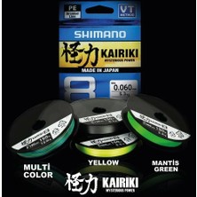 SHIMANO Yeni Shimano Kairiki 8 150MT Mantis Green Ip Misina