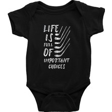 Darkhane Golf Siyah Unisex Bebek Body - Zıbın