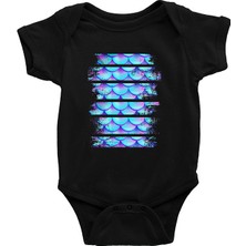 Darkhane Deniz Kızı Siyah Unisex Bebek Body - Zıbın