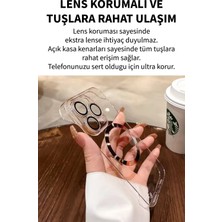 DEİLMİ IPhone 13 Ultra Ince Şeffaf Çerçevesiz Lens Korumalı Magsafe Şarj Destekli Umper Sert Kılıf;