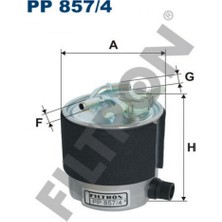 Filtron Yakit Filtresi Qashqai 1.5dci 16V 78KW/106HP 07 Renault Koleos 2.0dci 110-127KW/150-173PS 08 18051