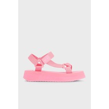 Tommy Jeans Cırtlı Platform Sandalet Bayan Sandalet EN0EN02466 Tıc