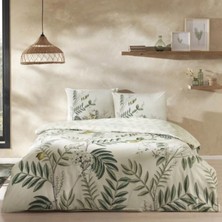 Taç Ranforce Çift Kişilik Nevresim Takımı Liana Bej