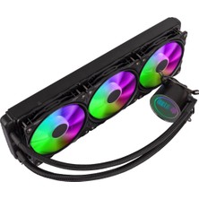 Revenge Nitro Cold 300 Intel ve Amd Destekli Rgb Fanlı Infinite Panel Cpu Işlemci 360MM Sıvı Soğutma Sistemi