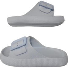 Gezer Kadın Kırık Beyaz Tokalı Ultra Hafif Günlük Şık Terlik GZRR698-00