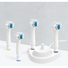 Orident Oral-B Uyumlu Şarjlı Diş Fırçası ve Elektrikli Diş Fırçası Başlıkları İçin Koruma Kapağı 6 Adet