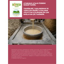 Atabaşak Atalık Özberk Çiğ Susam Tahini 300 Gr, Yüksek Kaliteli Yerli Susam, Glutensiz, %100 Susam