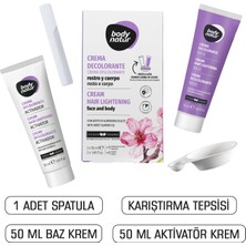 Body Natur Yüz & Vücut Için Tüy Aydınlatıcı Beyazlatıcı Krem Kırmızı Meyve Kokulu - Hair Lightening Cream 2X50ML