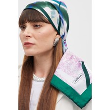 Laurelle Tivil Eşarp Geometrik Yeşil