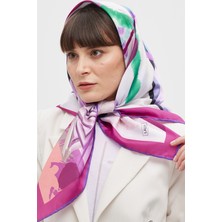 Laurelle Tivil Eşarp Geometrik Pembe