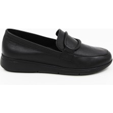 Ceyo 0160 Kadın Comfort Ayakkabı - Siyah