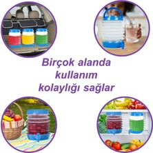 Glaswen Su Sebili Ayran Meşrubat Içecek Bidonu Sebil Katlanabilir Musluklu Termos Çeşmeli Körüklü 5.5 Litre