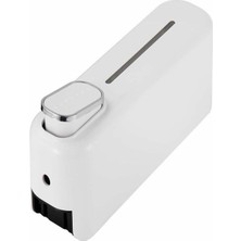 Main Shop 1 Adet Beyaz Renk 350 ml Kapasiteli Manuel Sıvı Sabunluk Basmalı Model Duvara Monte Şık Tasarım