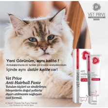 Vet Prive Anti Hairball Kedi Paste 100 gr Kediler Için Tüy Yumağı Önleyici Pasta Airball Malt Pasta