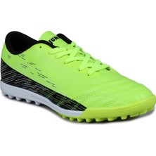28004 Neon Yeşil - Siyah Halı Saha Krampon Futbol Ayakkabısı