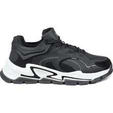 Jump 29085 Siyah - Beyaz Erkek Sneaker Günlük Spor Ayakkabı