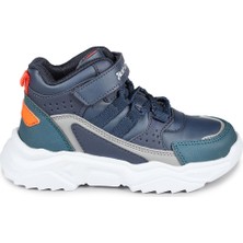 Jump 27823 Cırtlı Lacivert - Koyu Yeşil Erkek Çocuk Günlük Bot Spor Ayakkabı