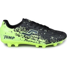 Jump 28373 Siyah - Gri Çim Halı Saha Krampon Futbol Ayakkabısı