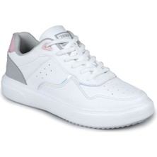 Jump 26821 Beyaz - Pembe Kadın Sneaker Günlük Spor Ayakkabı