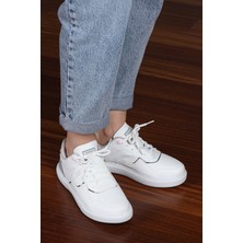 Jump 26821 Beyaz - Pembe Kadın Sneaker Günlük Spor Ayakkabı