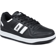 28709 Siyah - Beyaz Kadın Sneaker Günlük Spor Ayakkabı