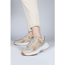 Jump 28712 Bej Kadın Sneaker Günlük Spor Ayakkabı