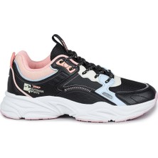 Jump 29943 Siyah - Pembe Kadın Sneaker Günlük Spor Ayakkabı