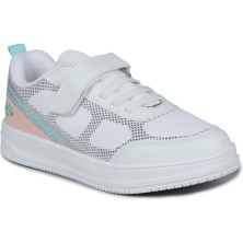Jump 28128 Cırtlı Açık Gri - Somon Pembe Kız Çocuk Sneaker Günlük Spor Ayakkabı
