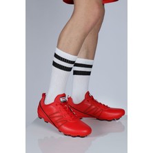 Jump 28524 Kırmızı Çim Halı Saha Krampon Futbol Ayakkabısı
