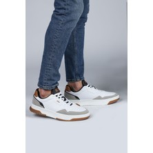 Jump 28662 Beyaz - Gri Erkek Sneaker Günlük Spor Ayakkabı