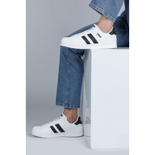 Jump 29055 Beyaz - Siyah Erkek Sneaker Günlük Spor Ayakkabı