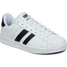 Jump 28787 Beyaz - Siyah Kadın Sneaker Günlük Spor Ayakkabı
