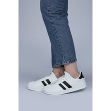 Jump 28787 Beyaz - Siyah Kadın Sneaker Günlük Spor Ayakkabı