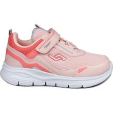 Jump 28101 Cırtlı Pembe - Somon Kız Çocuk Sneaker Günlük Spor Ayakkabı