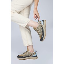 28792 Bej - Gri Kadın Outdoor Spor Ayakkabı