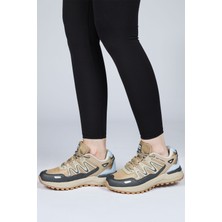28792 Bej - Gri Kadın Outdoor Spor Ayakkabı