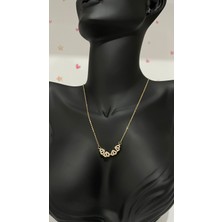 Stainless Steel Açılabilir Mıknatıslı Yonca Kolye (50cm)